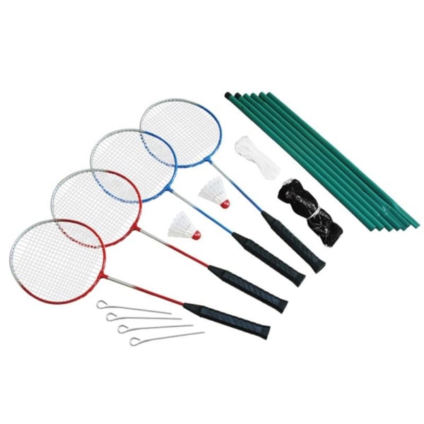 Badmintonset 4 spelare med nät