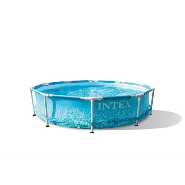 INTEX Beachside Metal Frame Pool Set (inkl pump) 4485l multifärg