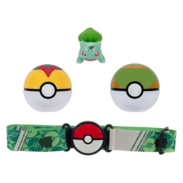 Pokemon Clip n Go Belt Set Bulbasaur multifärg