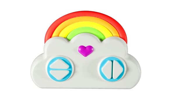 Syma Unicorn Bubble Car Radiostyrd Bil Vit