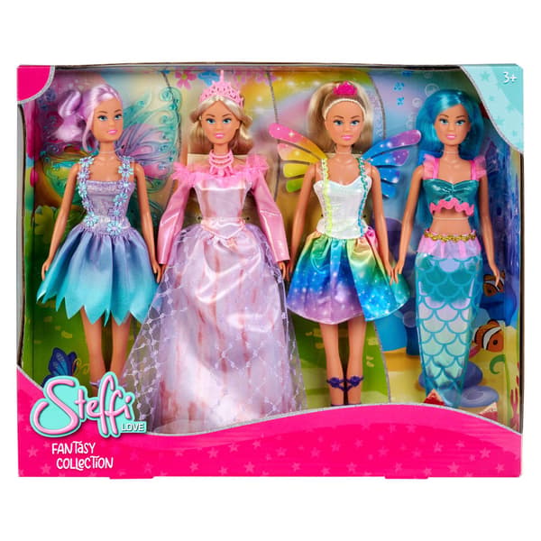 Steffi Love Fantasy Collection 4-pack Dockor multifärg