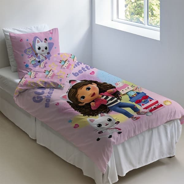 Gabbys Dollhouse Bäddset 150x210cm 22085 multifärg