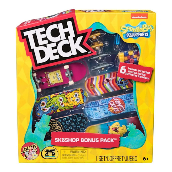 Tech Deck SK8SHOP Bonus pack SpongeBob multifärg