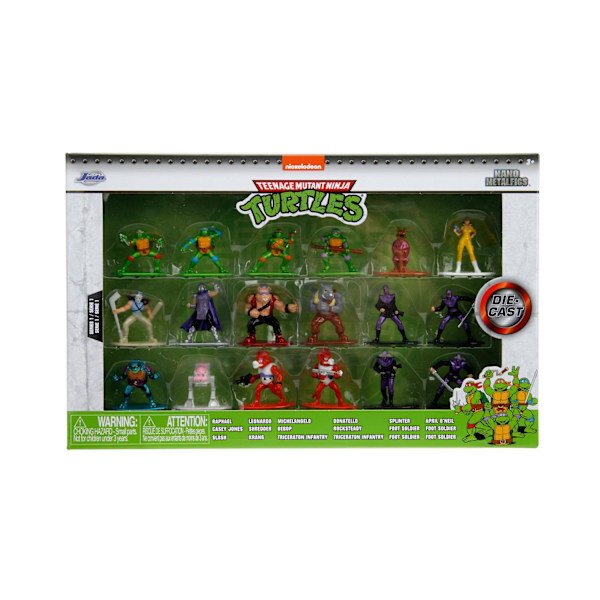 Turtles Samlarfigurer Nano Metall 18-pack multifärg