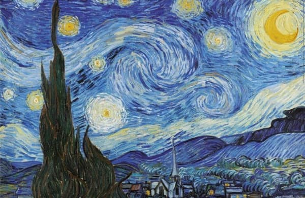 Educa Miniature The Starry Night Van Gogh Pussel 1000 bitar multifärg