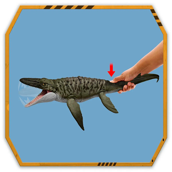 Jurassic World Rebirth Bite n Blast Mosasaurus multifärg