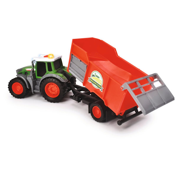 Dickie Toys Fendt Traktor med trailer multifärg