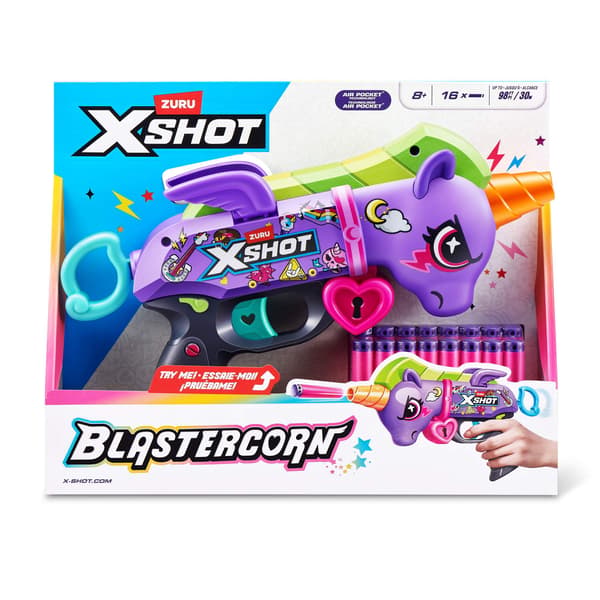 X-Shot Blastercorn Unicorn Blaster Purple