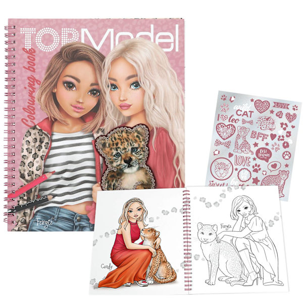 TOPModel Målarbok Leo Heart MultiColor