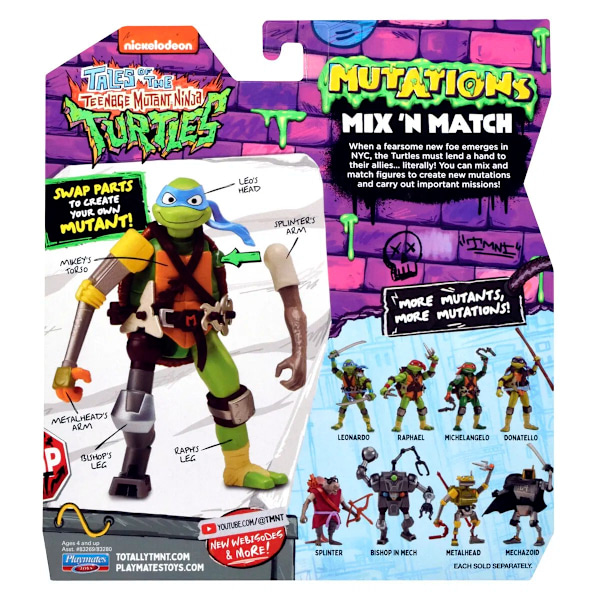 Turtles Mutations Mix N Match Donatello multifärg