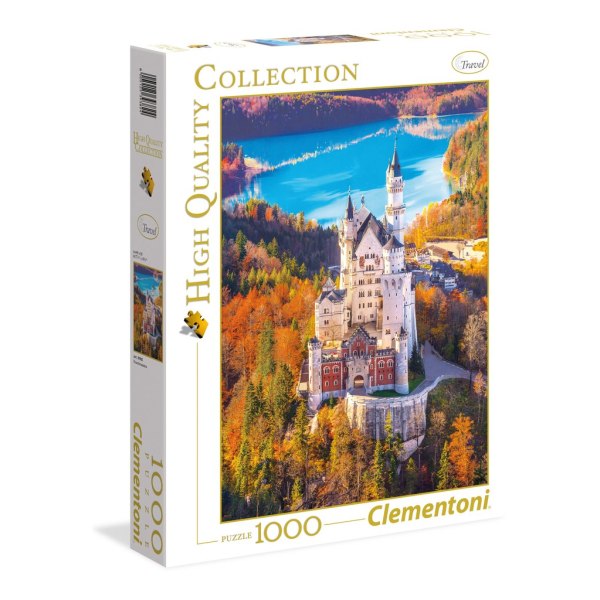 Clementoni Neuschwanstein Pussel 1000 bitar 39382 multifärg