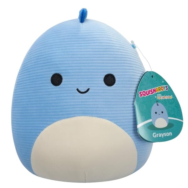 Squishmallows 19cm Squisharoys Grayson Dino multifärg