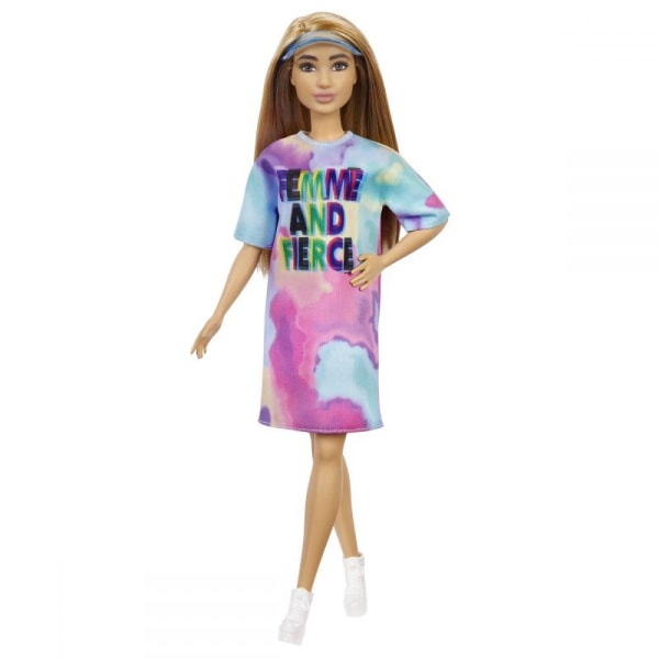 Barbie Fashionistas Docka Tie Dye Klänning 159 multifärg