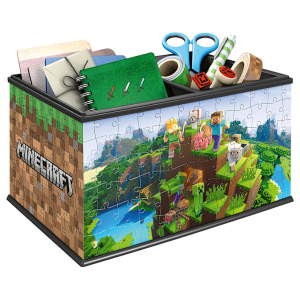 Minecraft Treasure Box 3D Pussel 216 bitar multifärg