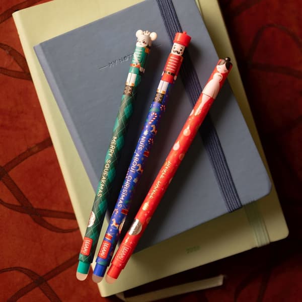 Legami Gelpenna med utsuddbart bläck 3-pack Christmas Edition multifärg