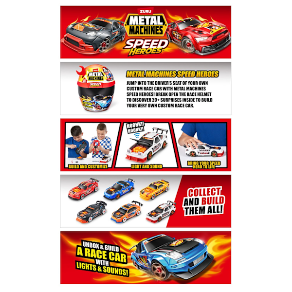Zuru Metal Machines Speed Heroes Hjälm multifärg
