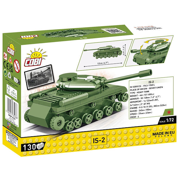 Cobi IS-2 1:72 3098 multifärg