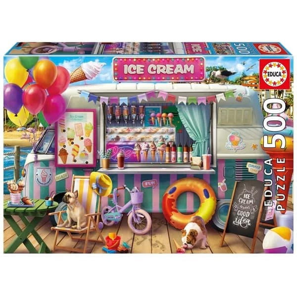 Educa Ice Cream Van Pussel 500 bitar multifärg