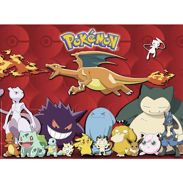 Ravensburger My Favourite Pokemon Pussel 100 bitar XXL multifärg
