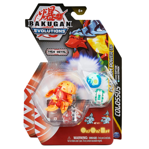 Bakugan Evolutions Platinum Power Up Colossus Orange multifärg