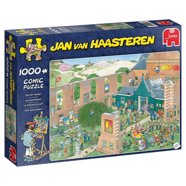 Jan Van Haasteren The Art Market Pussel 1000 bitar 20022 multifärg