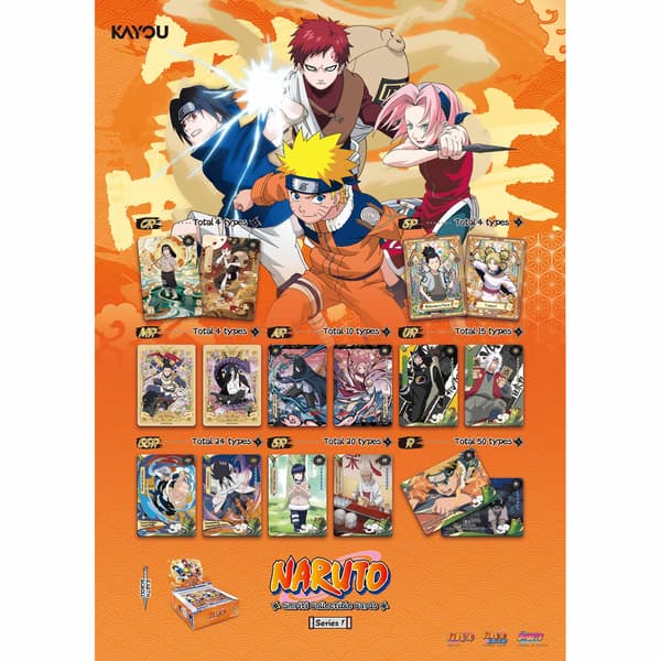 Naruto Smriti Earth Scroll Samlarbilder Hel Box 20 paket multifärg