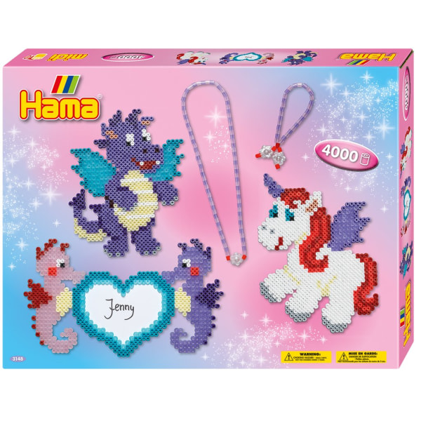Hama Midi Gift Box Fantasy 4000 st multifärg