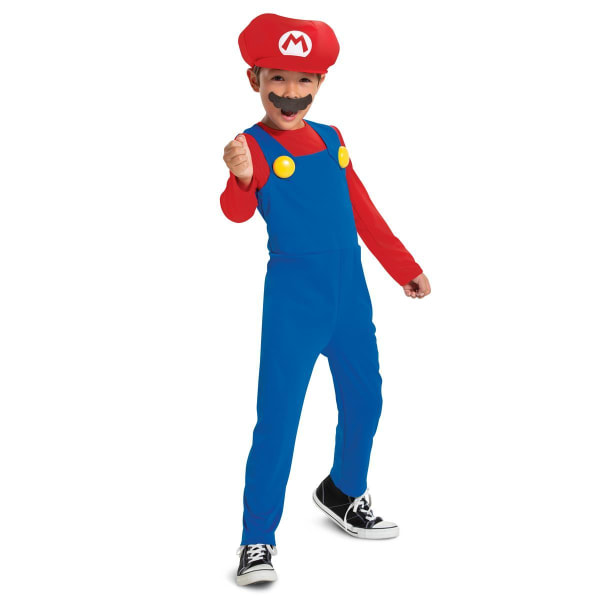 Super Mario Utklädningskläder S 4-6 år MultiColor S 4-6 år