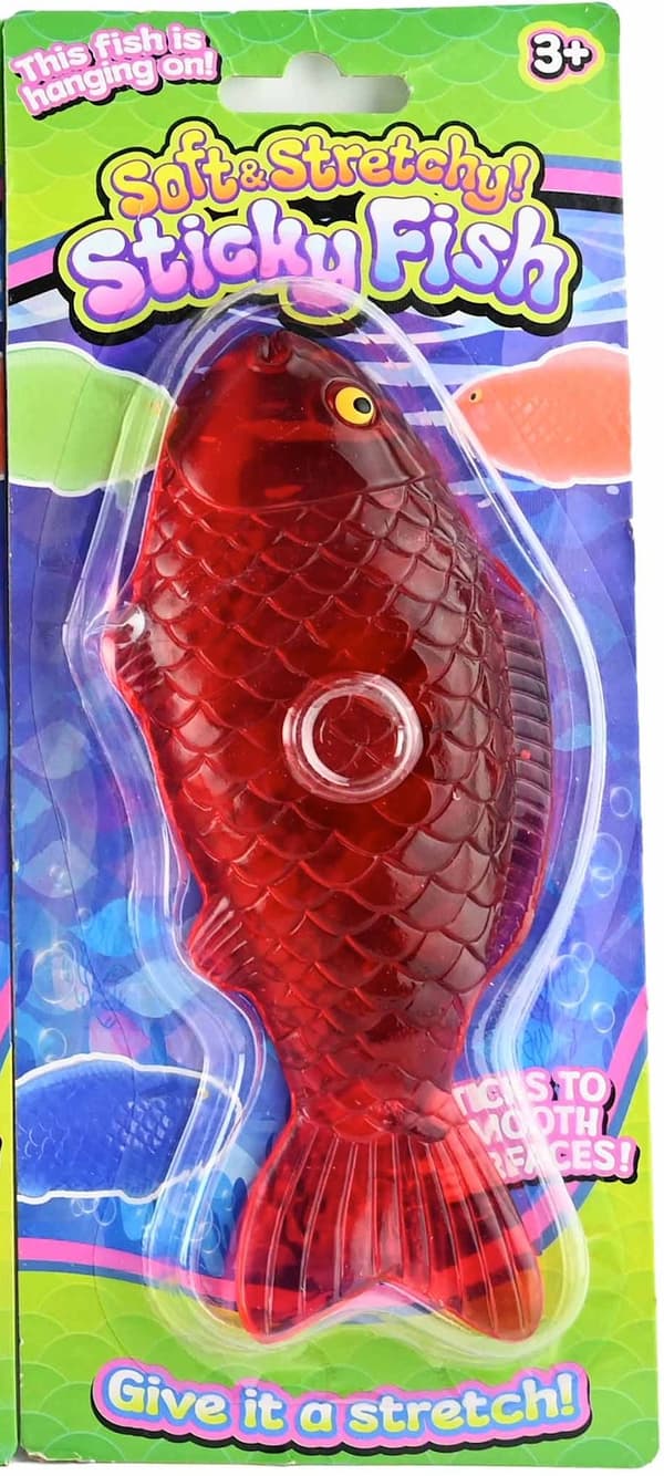 Sticky Fisk Squeeze Röd multifärg