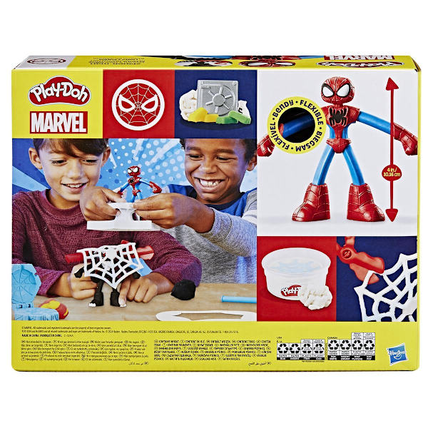 Play-Doh Marvel Spiderman Launch & Slice Lekset multifärg