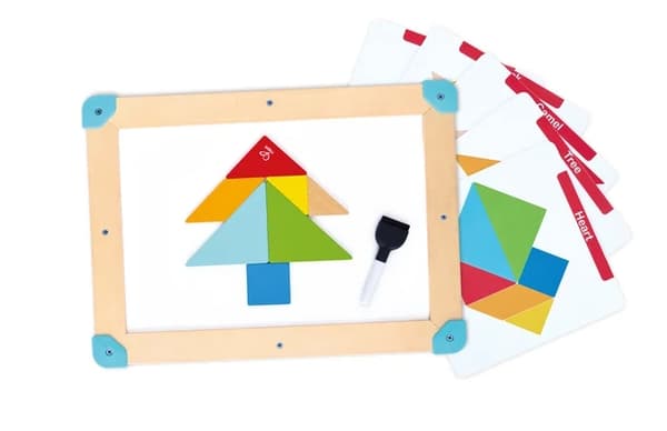 Hape Labyrint och Tangrambräda Rymden multifärg