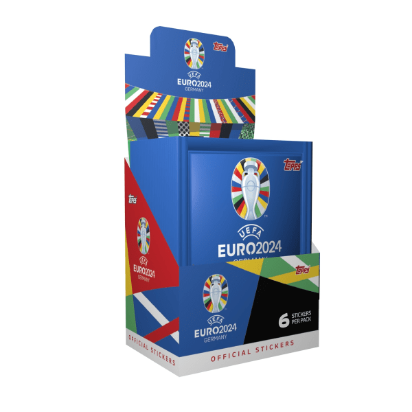 EURO 2024 Stickers Booster Pack Hel Box multifärg