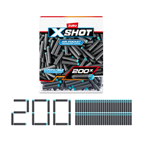 X-Shot Darts Refill 200-pack multifärg
