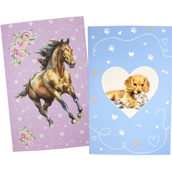 Brevpapper set Hund & Katt
