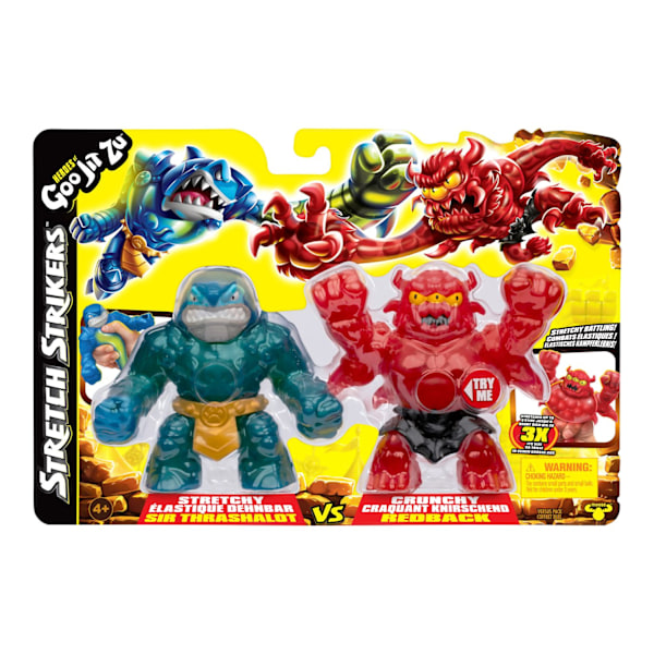 Goo Jit Zu Stretch Strikers 2-pack Trashalot vs Crunchy Redback multifärg