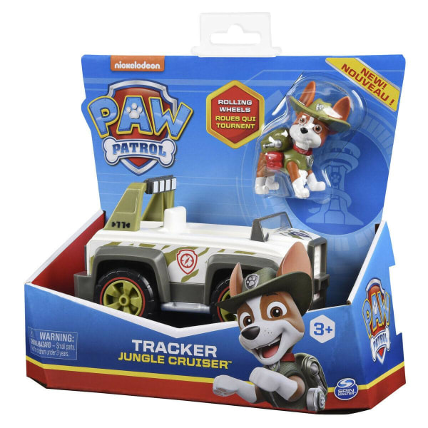 Paw Patrol Fordon med figur Tracker multifärg