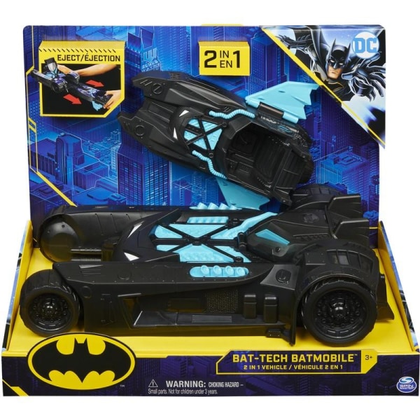 Batman 2 in 1 Batmobile Blå/Svart multifärg