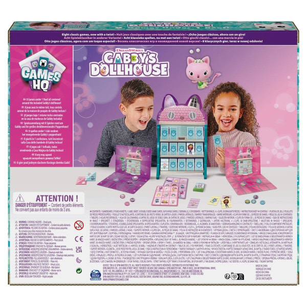 Gabby's Dollhouse 8-i-1 Sällskapsspel multifärg