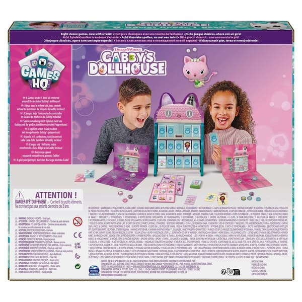 Gabby's Dollhouse 8-i-1 Sällskapsspel multifärg