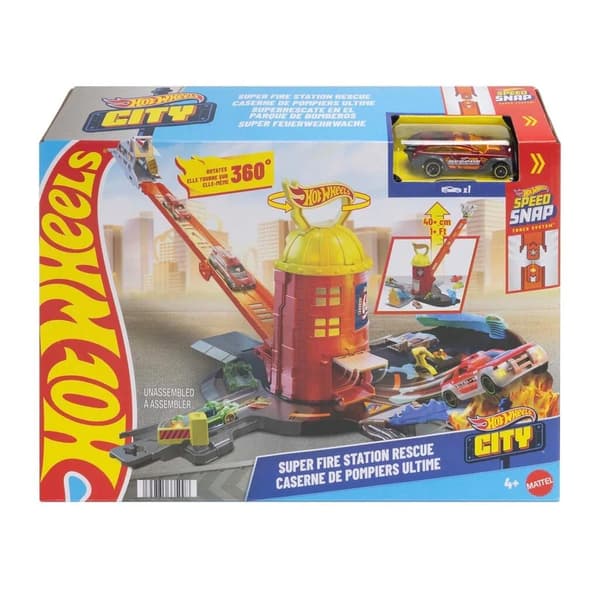 Hot Wheels Super Fire Station Lekset multifärg