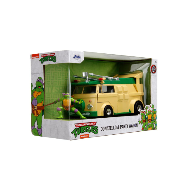Turtles Donatello & Party Wagon 1:24 multifärg