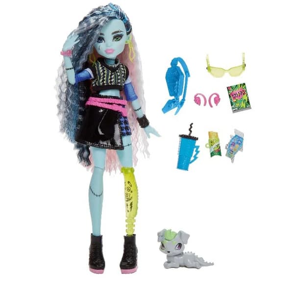 Monster High Docka Frankie Stein med tillbehör multifärg