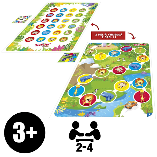 Twister Junior 2 i 1 Spel SE/FI multifärg