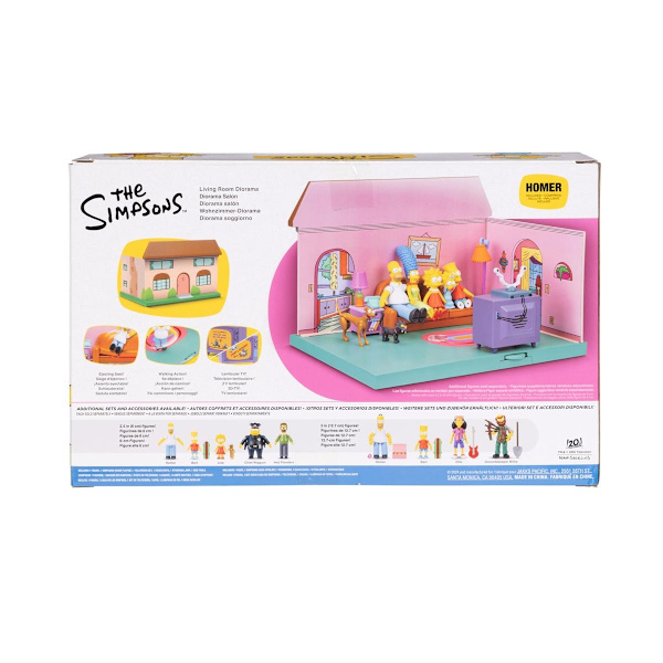 The Simpsons Living Room Diorama Lekset multifärg