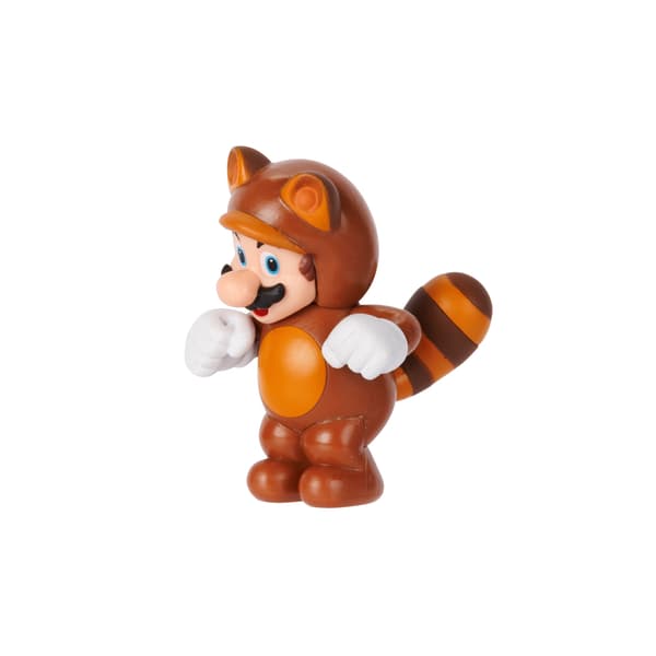 Super Mario Figur 5cm Tanooki Mario multifärg