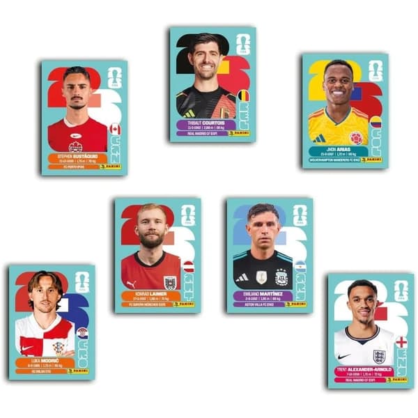 FIFA World Cup 2026 Sticker Booster Hel Box 100 paket multifärg