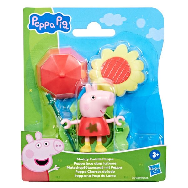 Greta Gris Figure Muddy Puddle Peppa multifärg