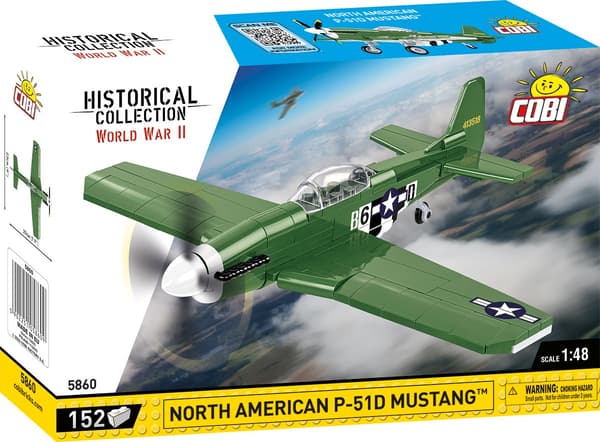 Cobi North American P-51D Mustang 1:48 5860 multifärg