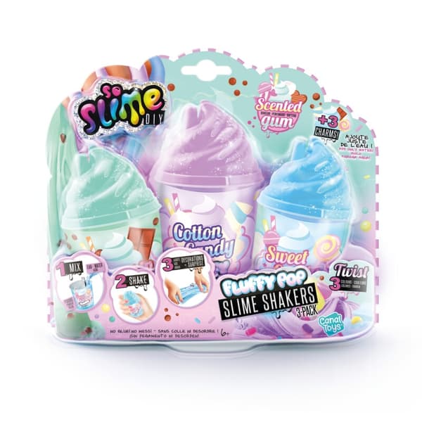 So Slime Fluffy Pop Slime Shakers 3-Pack multifärg