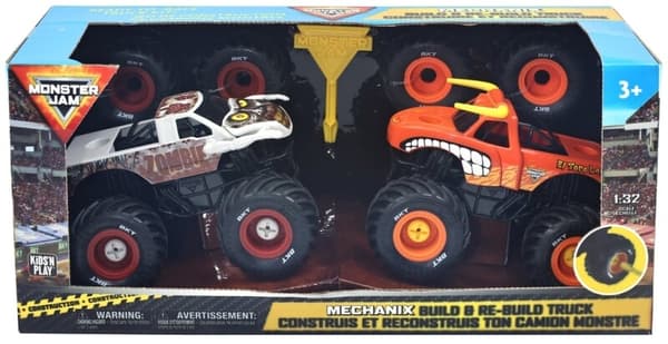 Monster Jam Mechanix 2-pack El Toro Loco/Zombie 1:32 multifärg